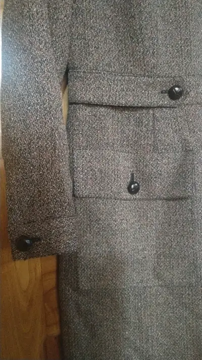 Vestido Liz Claiborne marrón elegante - miniatura 3