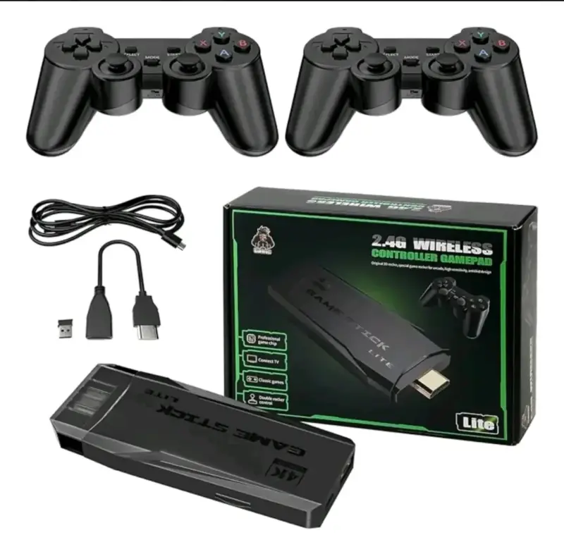 Consola Retro Game Stick Lite 4K con 2 Controles - 1