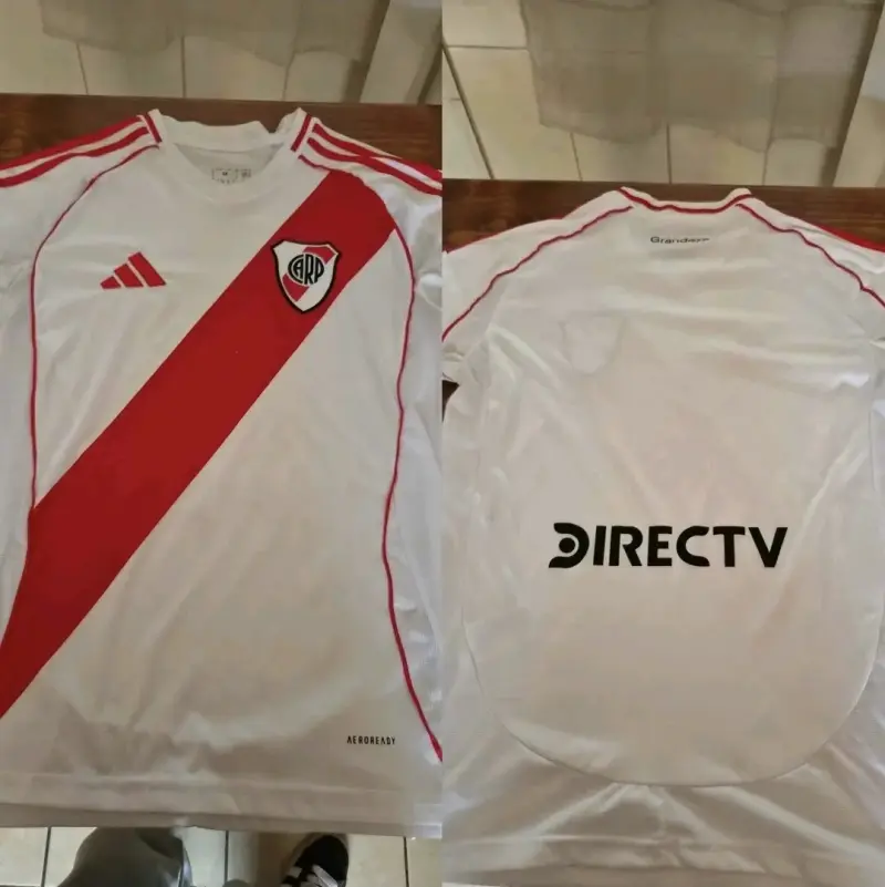 Camiseta River Plate Adidas AEROREADY blanca