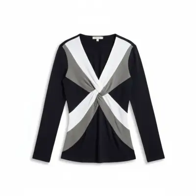 Polera Manga Larga Cruzada Cable & Gauge Talla XS - miniatura 1