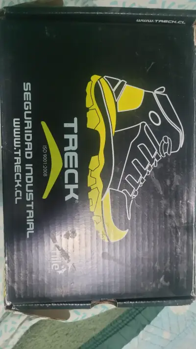 Zapatos de seguridad Treck color beige y negro - miniatura 1