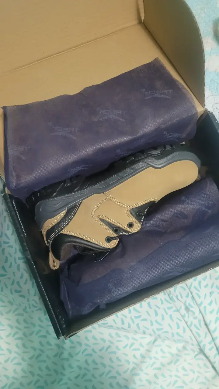 Zapatos de seguridad Treck color beige y negro - 2