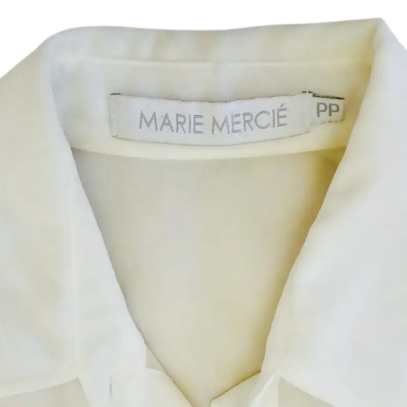 Blusa Mujer Blanca Marie Mercié Talla XS - 3