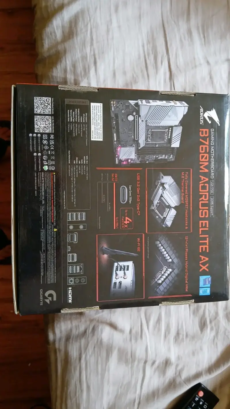 Placa Madre AORUS B760M AORUS ELITE AX para Gaming - 3