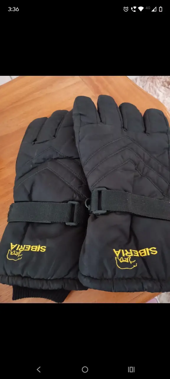Guantes de invierno negros Siberia