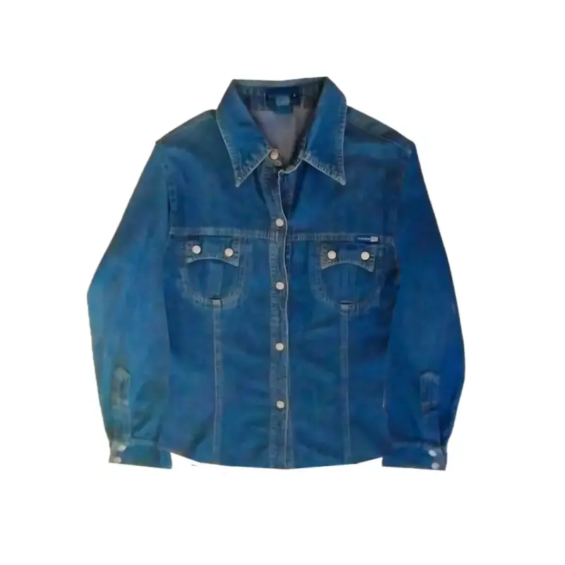 Blusa Camisa Mujer Test Talla M Jean Denim - 1