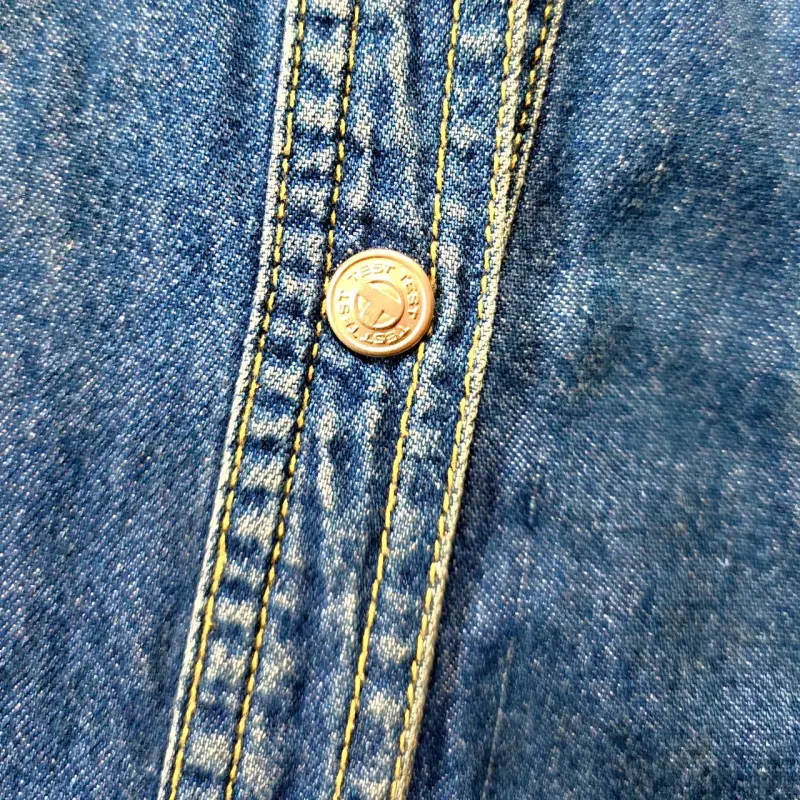 Blusa Camisa Mujer Test Talla M Jean Denim - 4