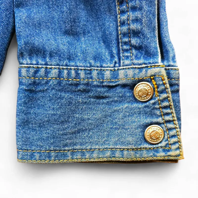 Blusa Camisa Mujer Test Talla M Jean Denim - 5