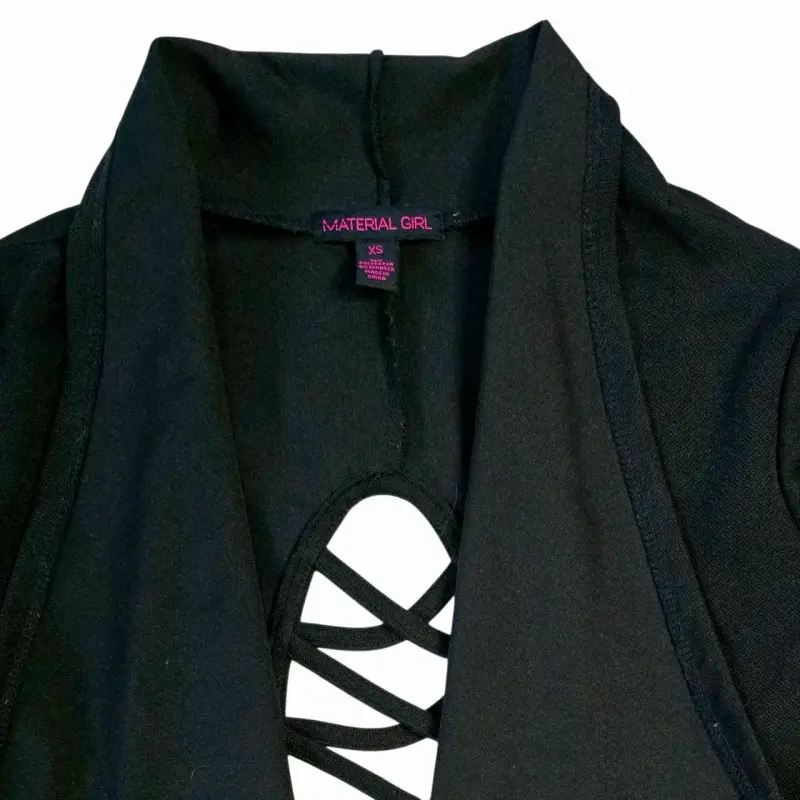 Cardigan Chaqueta corta Talla XS Mujer Negro - 2