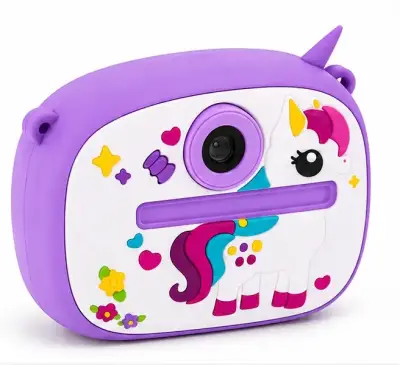 Cámara infantil de juguete diseño unicornio - miniatura 1