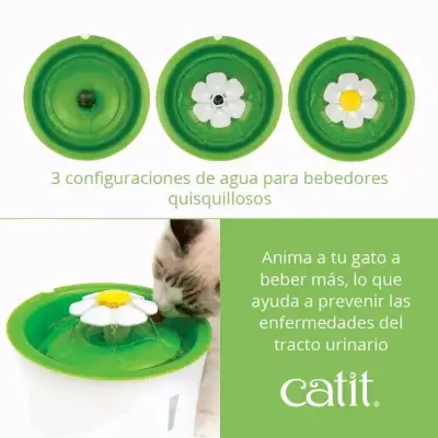 Fuente bebedero para gatos Catit 3L con filtro - miniatura 3