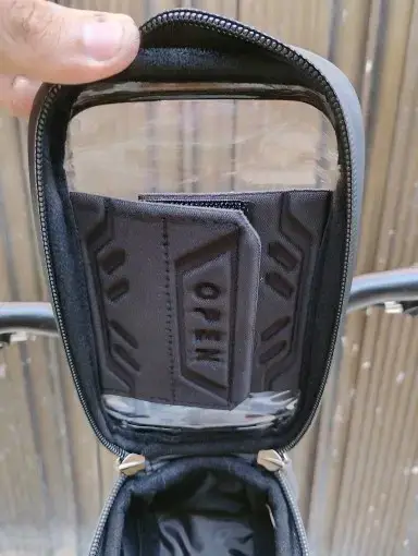 Bolso para bicicleta con soporte de celular Takezero - miniatura 4