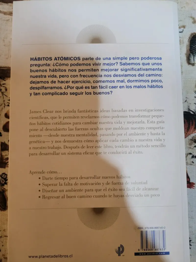 Libro Hábitos Atómicos de James Clear - 2