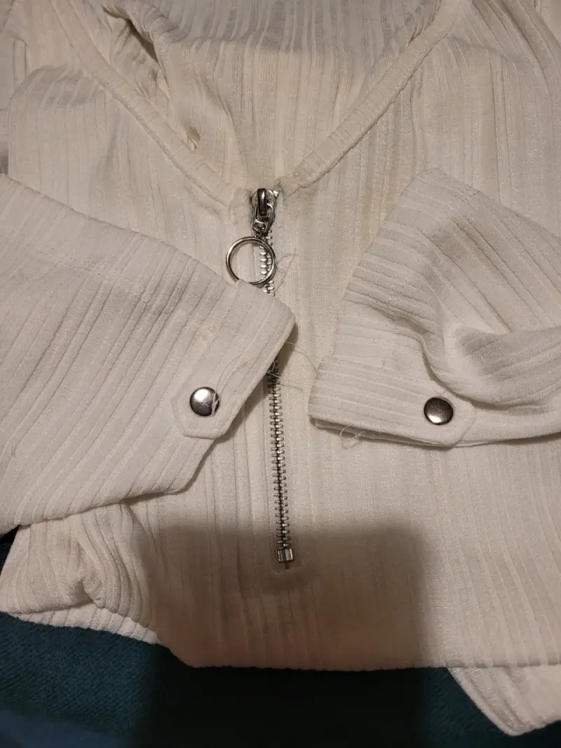 Polera blanca magriffe - 4