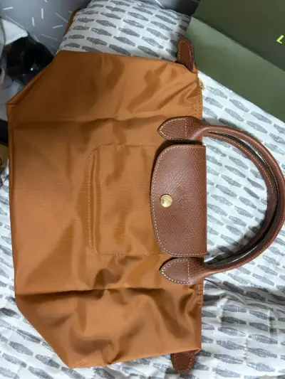 Bolso Longchamp marrón plegable - miniatura 1