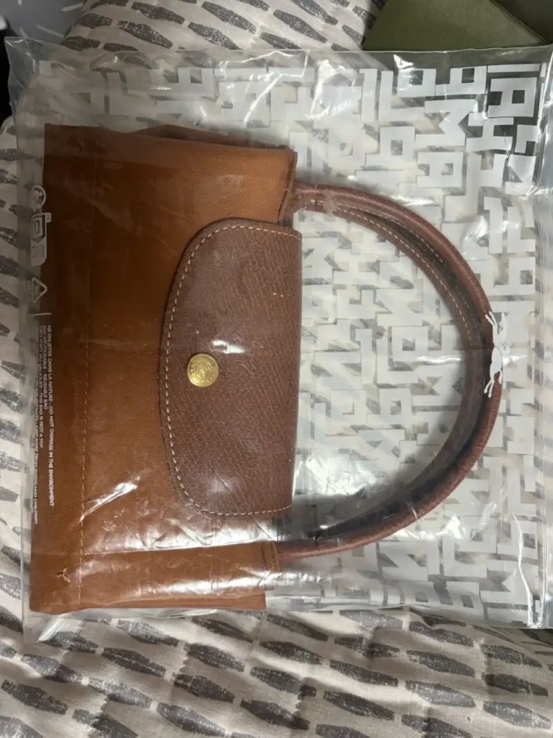 Bolso Longchamp marrón plegable - 3