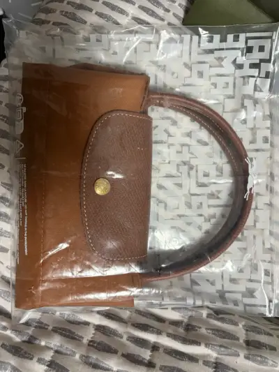 Bolso Longchamp marrón plegable - miniatura 3