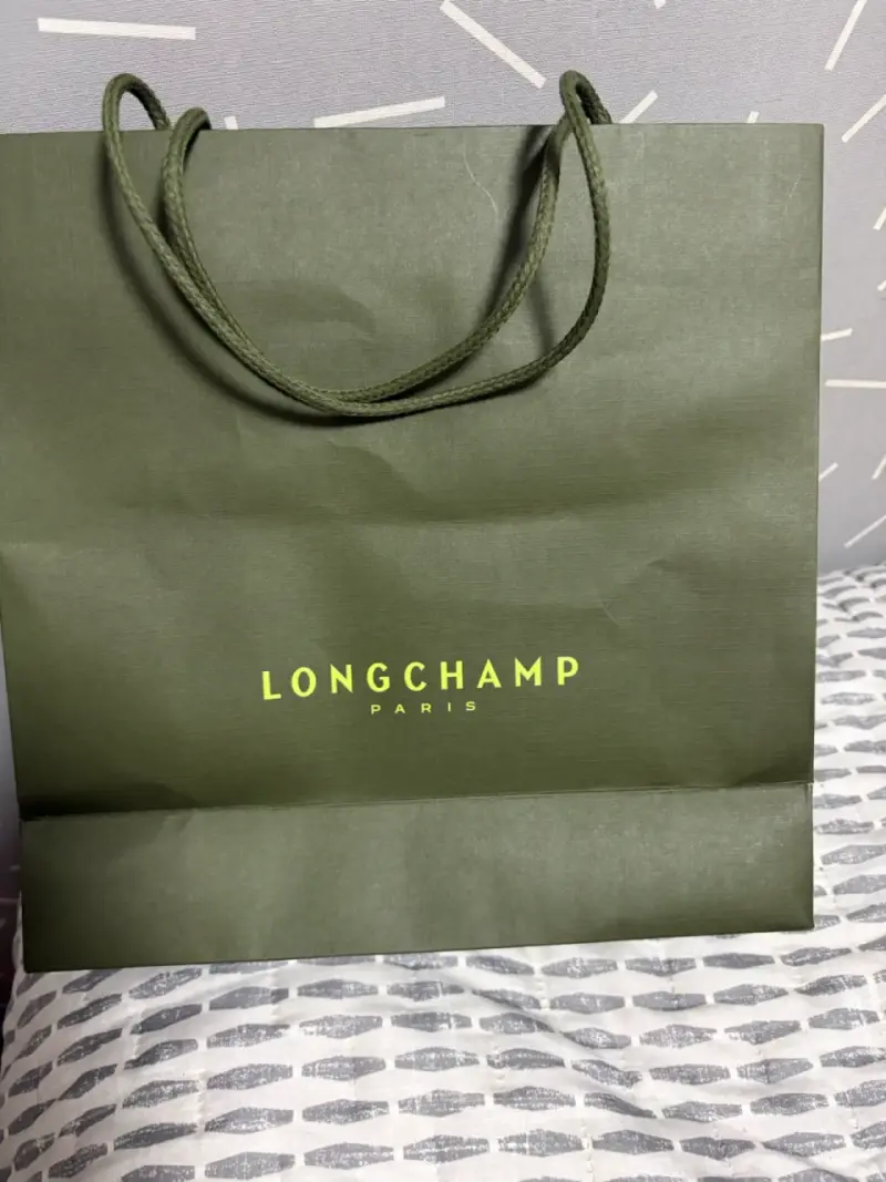 Bolso Longchamp marrón plegable - 4