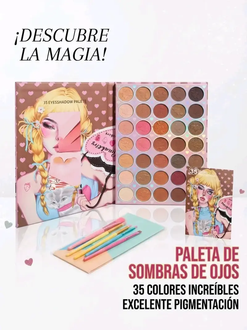 Paleta de Sombras de Ojos con 35 Colores - 1