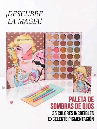 Paleta de Sombras de Ojos con 35 Colores - miniatura 1