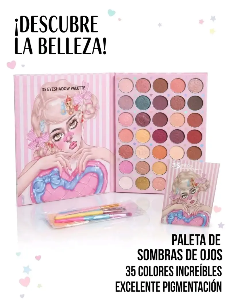 Paleta de Sombras de Ojos con 35 Colores - 2