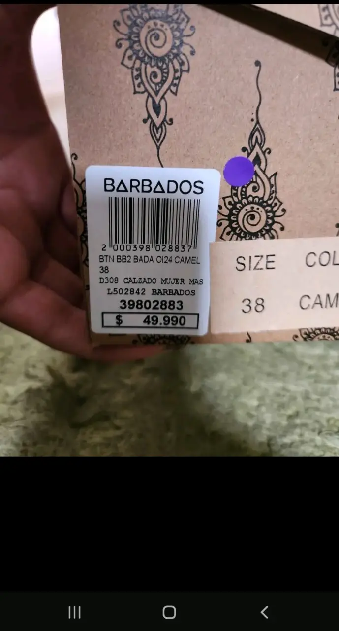 Botines de cuero camel con tachas Barbados - 4