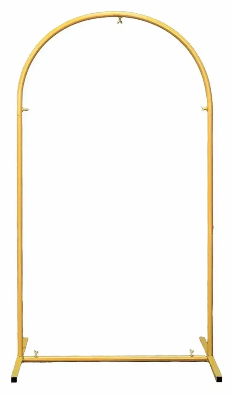 Arco Decorativo de Metal Dorado para Eventos - 2
