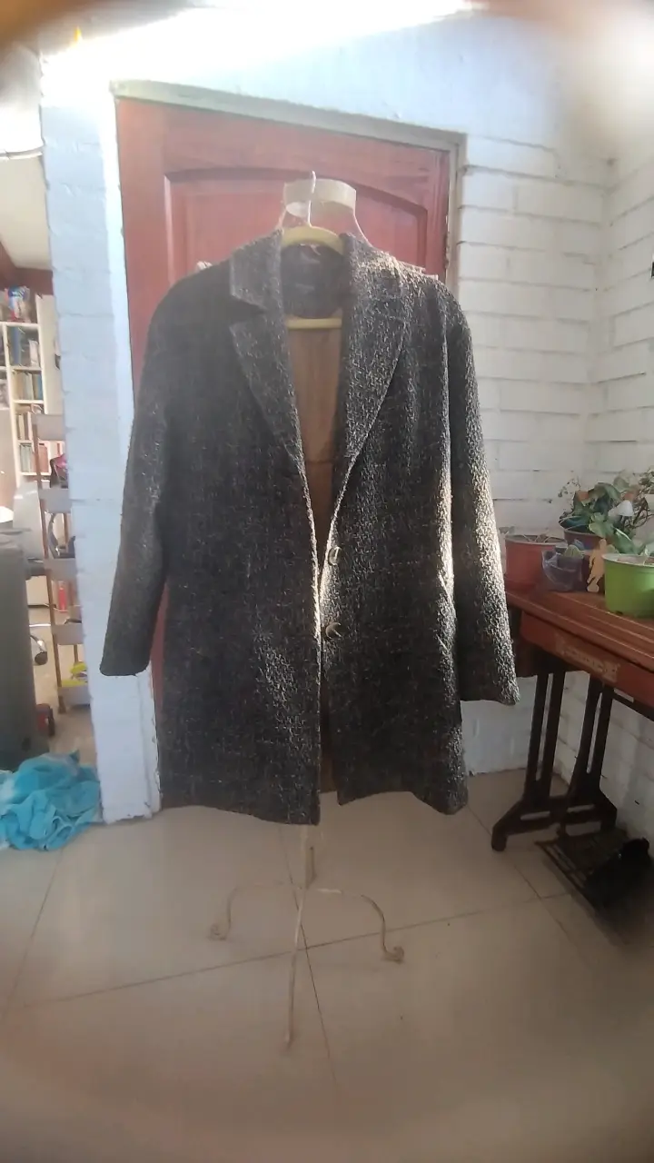 Abrigo de invierno azul para mujer - 6