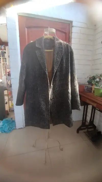 Abrigo de invierno azul para mujer - miniatura 6