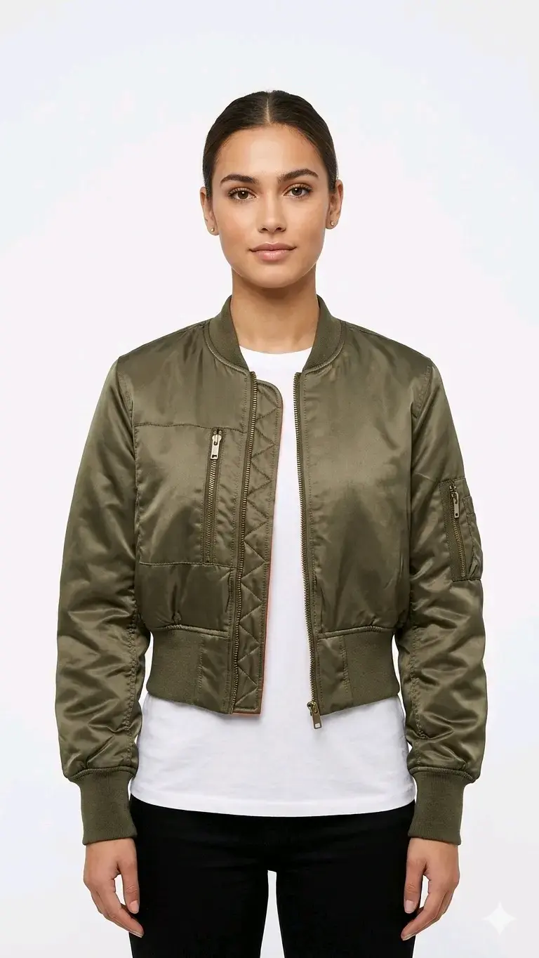 Chaqueta negra con botones y diseño floral - 3