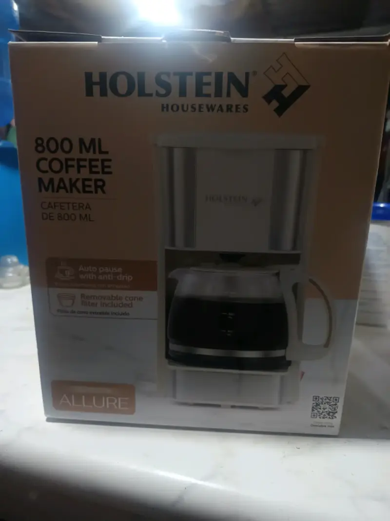 Cafetera Holstein 800 ml con filtro extraíble - 1