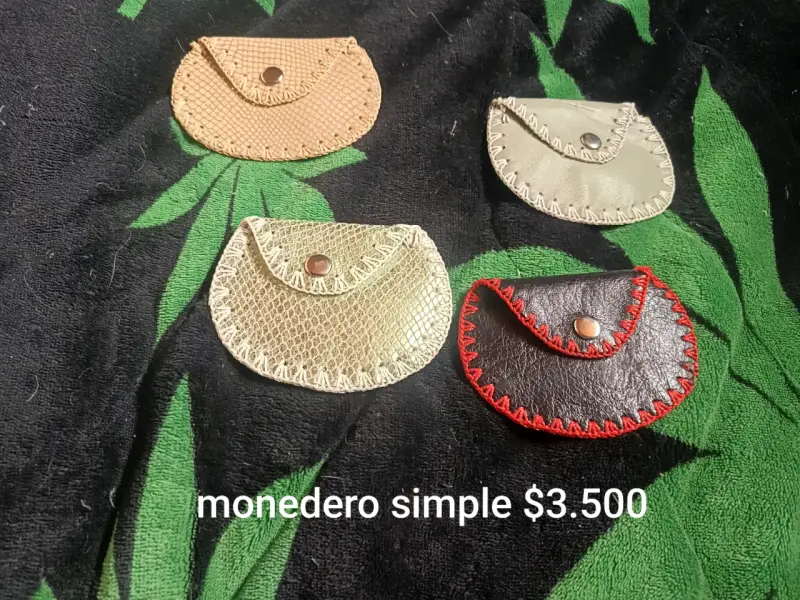 Set de Monederos y Billeteras de Cuero Artesanales - 1
