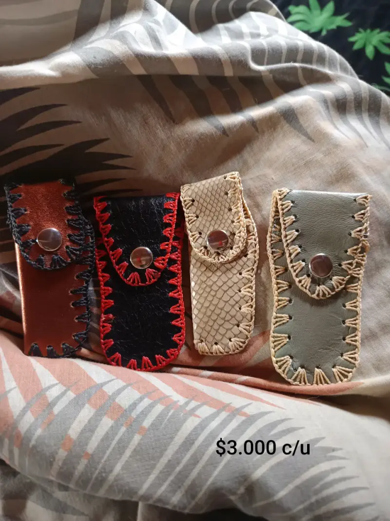 Set de Monederos y Billeteras de Cuero Artesanales - 4