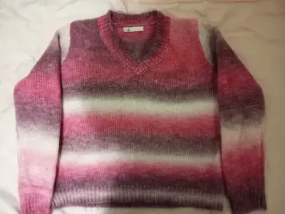 Suéter de lana multicolor para mujer - miniatura 2