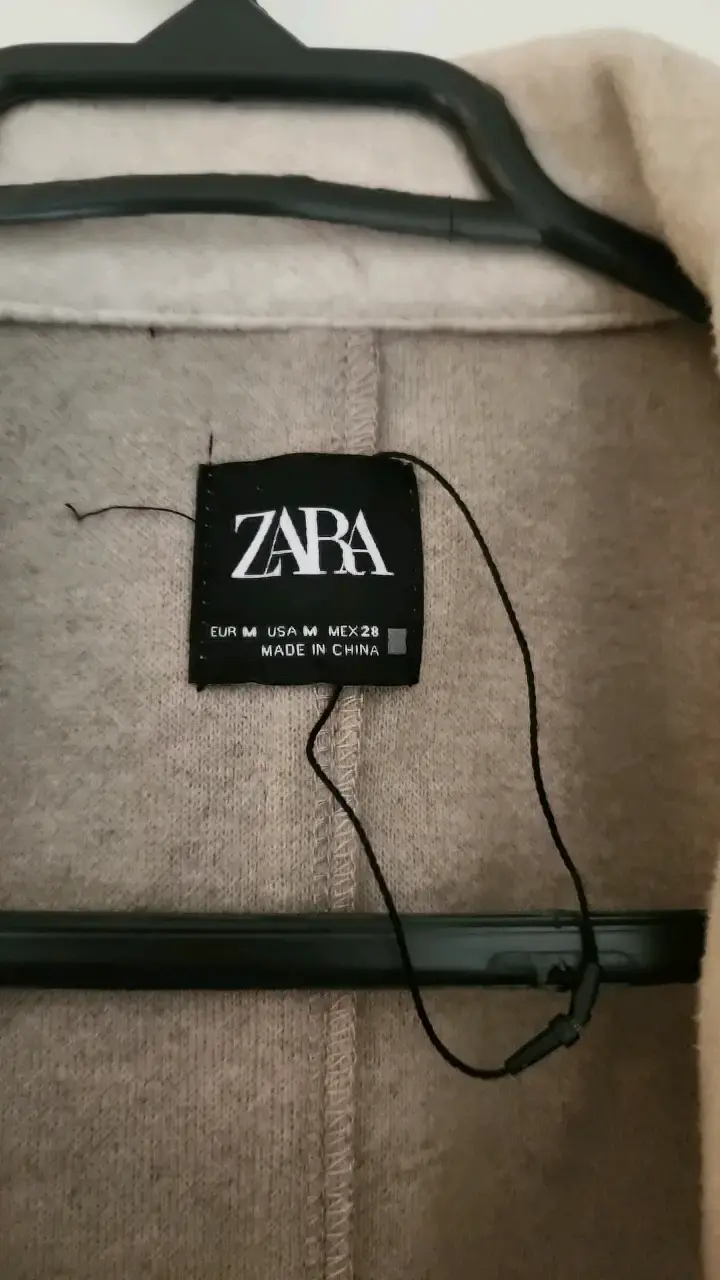 Abrigo largo beige Zara para mujer - 2