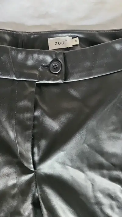 Pantalones de cuero sintético negros Zoul - miniatura 2