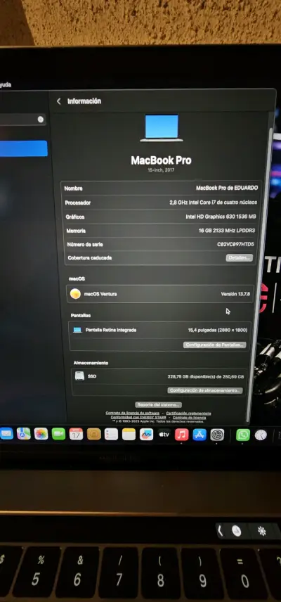 MacBook Pro 15-inch 2017 Intel Core i7 - miniatura 1