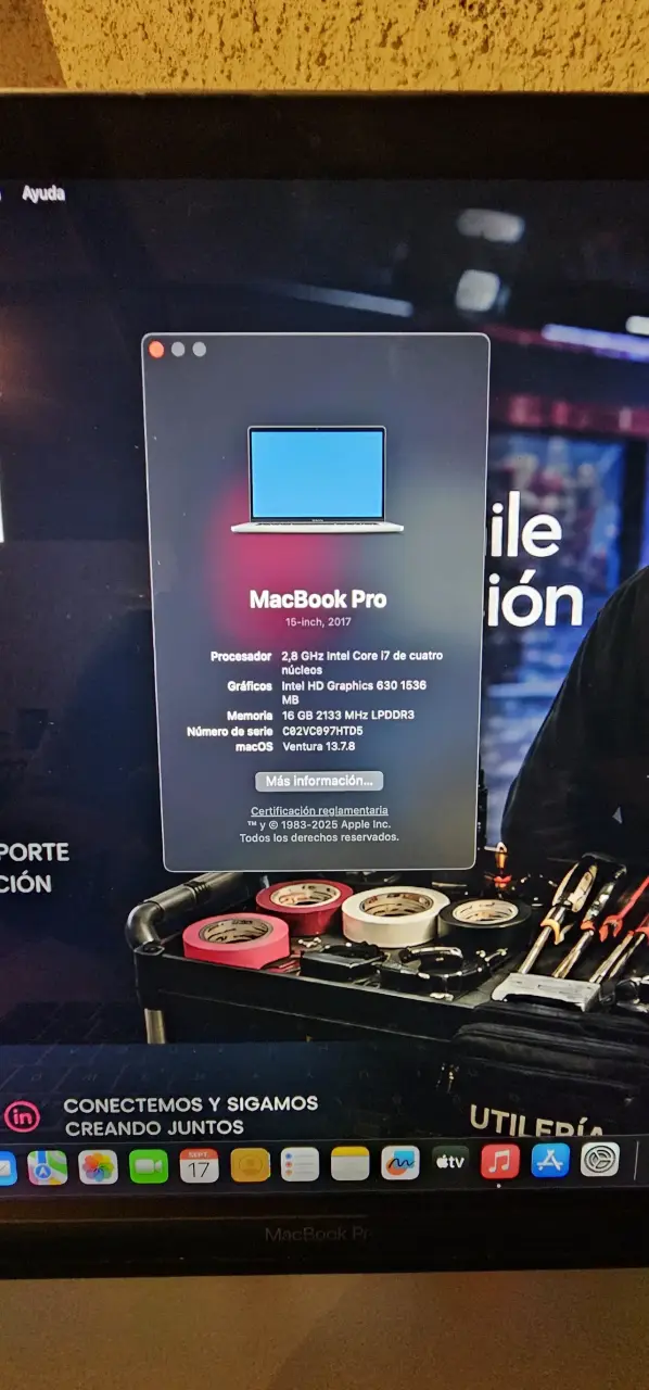 MacBook Pro 15-inch 2017 Intel Core i7 - 2