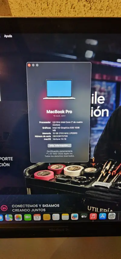 MacBook Pro 15-inch 2017 Intel Core i7 - miniatura 2