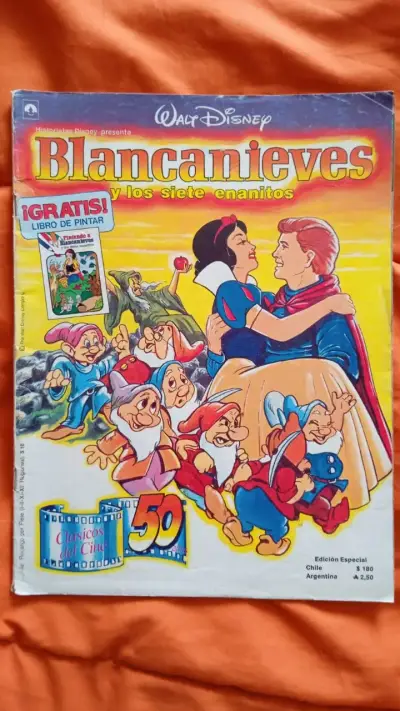 Cómic Blanca Nieves y los 7  Enanitos 1987 Disney - miniatura 1