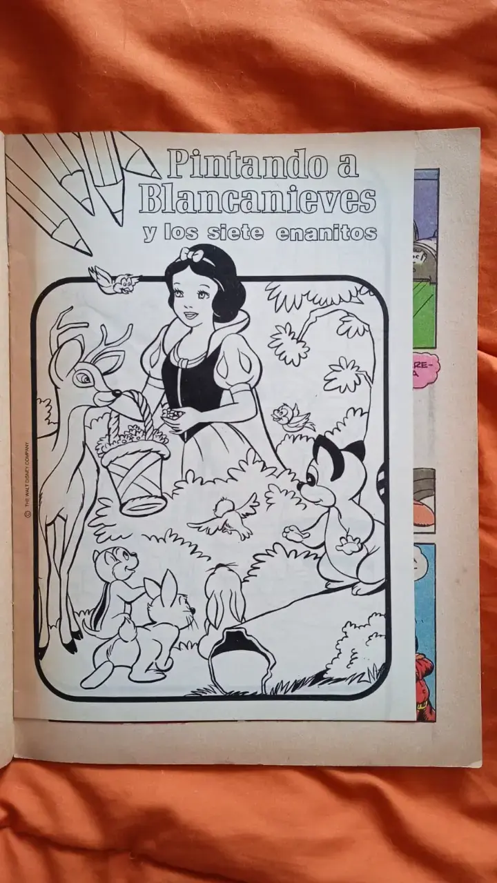 Cómic Blanca Nieves y los 7  Enanitos 1987 Disney - 3