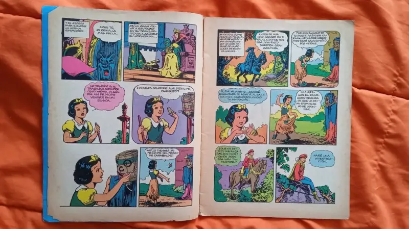Cómic Blanca Nieves y los 7  Enanitos 1987 Disney - 4