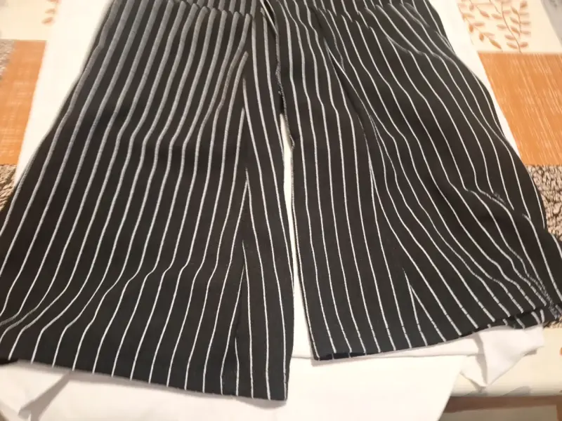 Pantalones de rayas negros para mujer - 4
