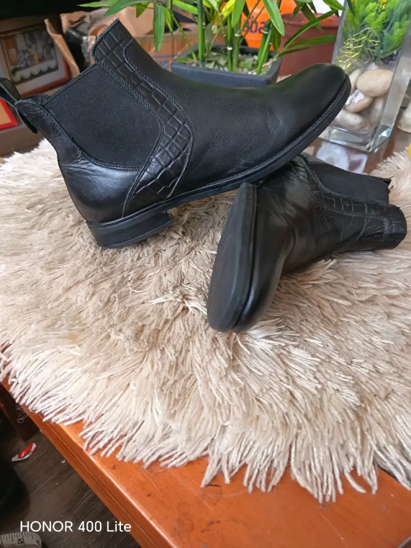 Botines de cuero negro - 2