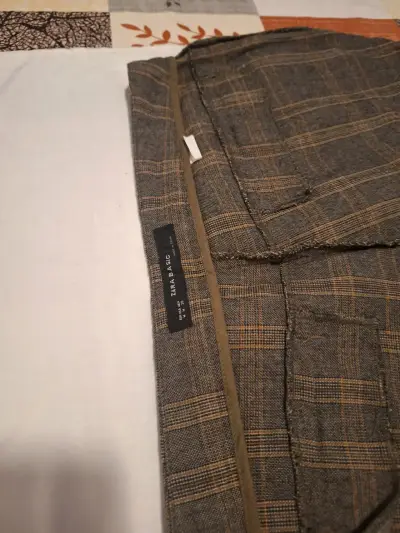 Pantalones de lana a cuadros Zara para hombre - miniatura 2