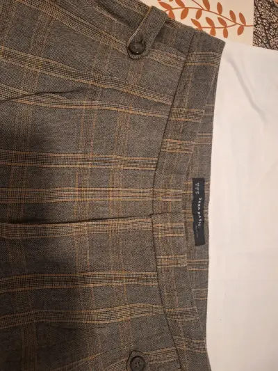 Pantalones de lana a cuadros Zara para hombre - miniatura 5