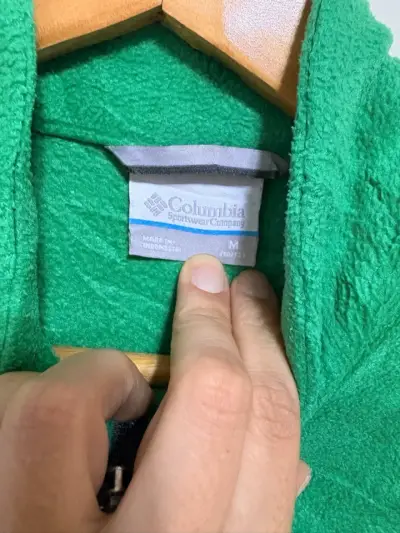 Chaqueta polar Columbia verde y gris para niño - miniatura 2