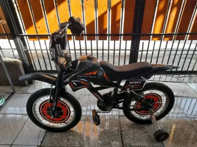 Bicicleta infantil con rueditas de entrenamiento - miniatura 2