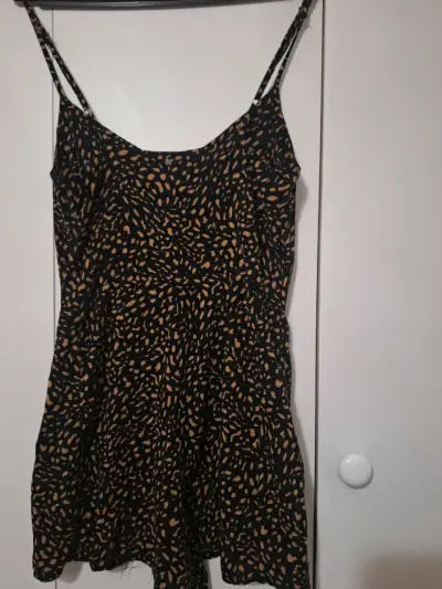 Vestido corto estampado animal print - miniatura 1