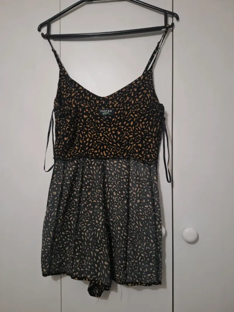 Vestido corto estampado animal print - 3